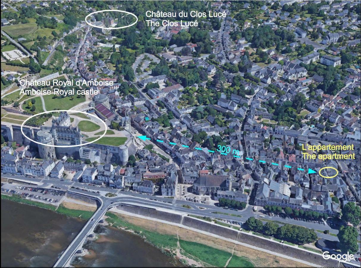 Sur Les Toits D'Amboise Apartment Luaran gambar